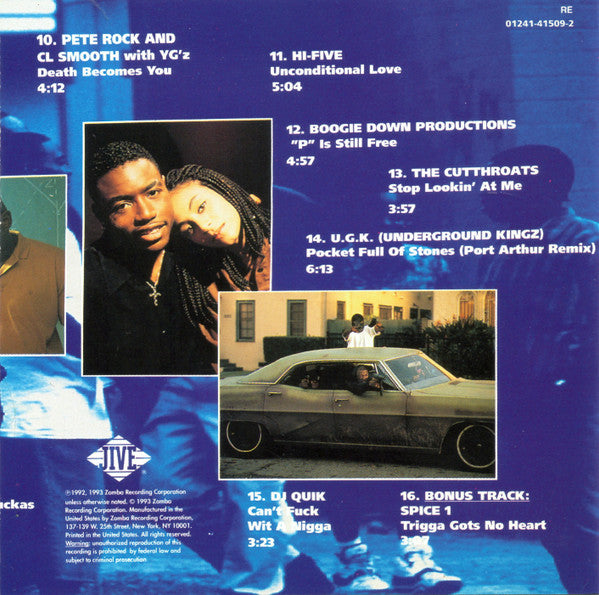 Various : Menace II Society (The Original Motion Picture Soundtrack) (CD, Comp, RE)