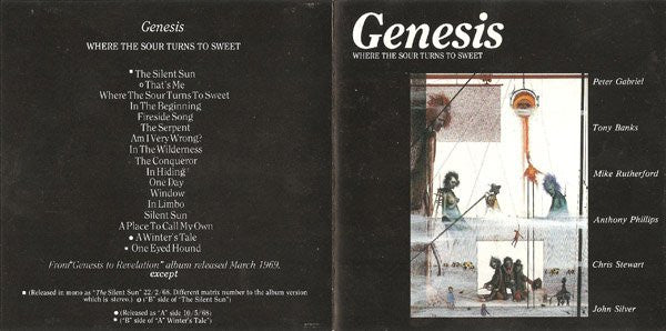 Genesis : Where The Sour Turns To Sweet (CD, Album, Mono, RE)