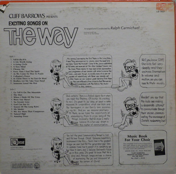Cliff Barrows, Ralph Carmichael : Cliff Barrows Presents Exciting Songs On The Way (LP, Album)