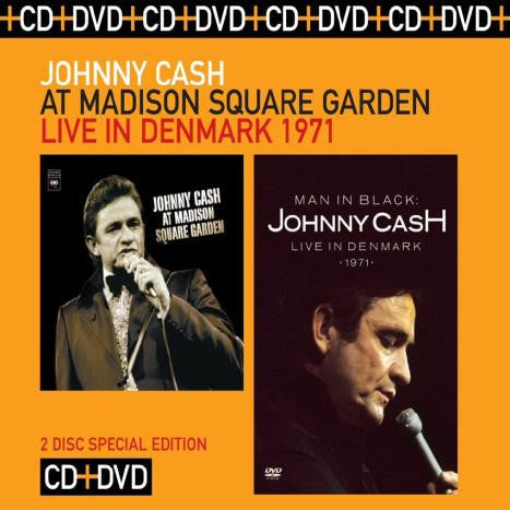 Johnny Cash : At Madison Square Garden / Man In Black: Live In Denmark 1971 (CD, Album + DVD-V, PAL + Box, Comp)