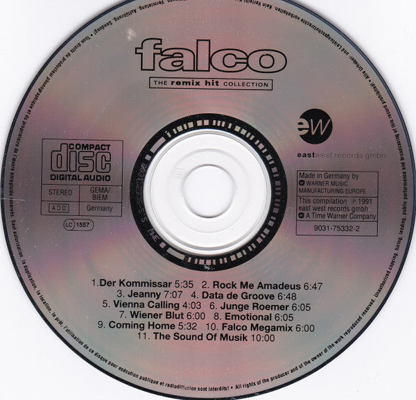 Falco : The Remix Hit Collection  (CD, Album, WME)