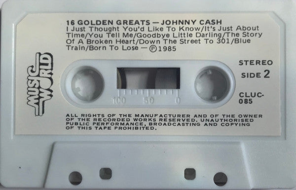 Johnny Cash : 16 Golden Greats (Cass, Comp)