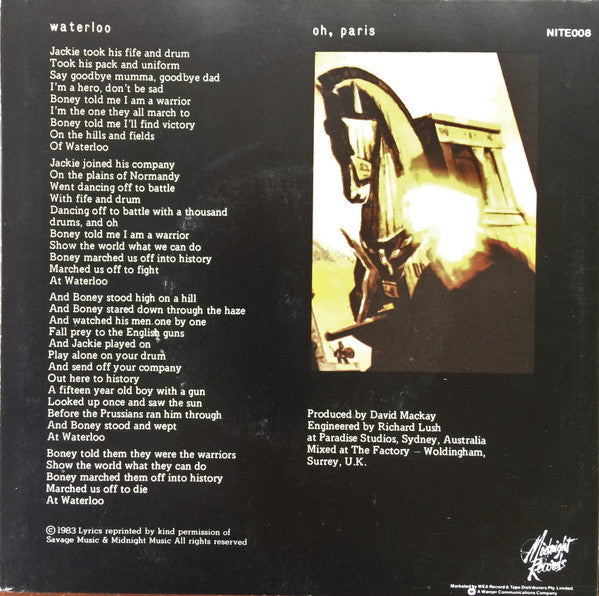 Jon English (3) : Waterloo (7", Single)