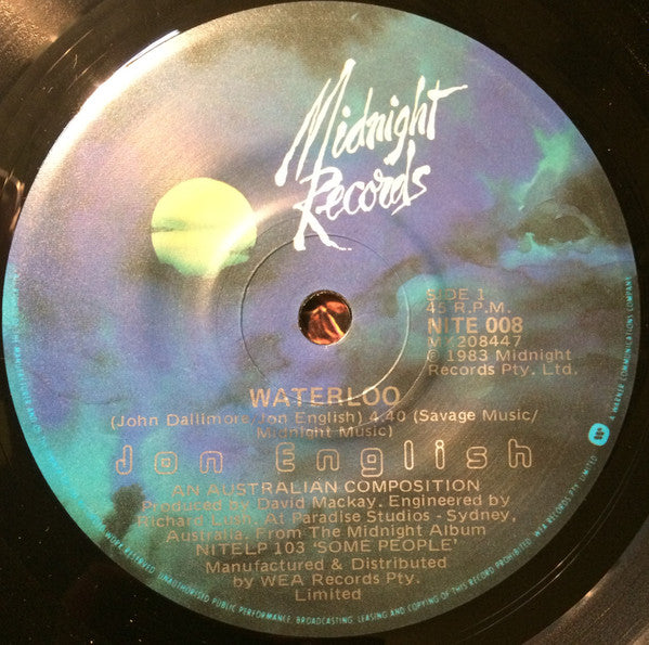 Jon English (3) : Waterloo (7", Single)