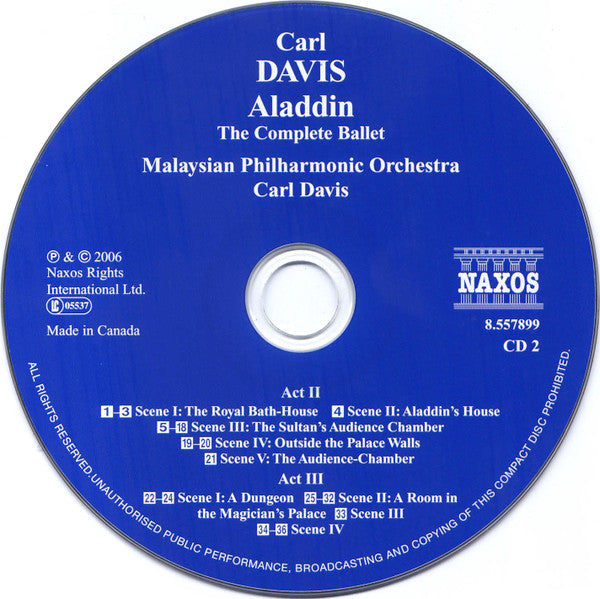 Carl Davis (5), Malaysian Philharmonic Orchestra : Aladdin (2xCD, Album)