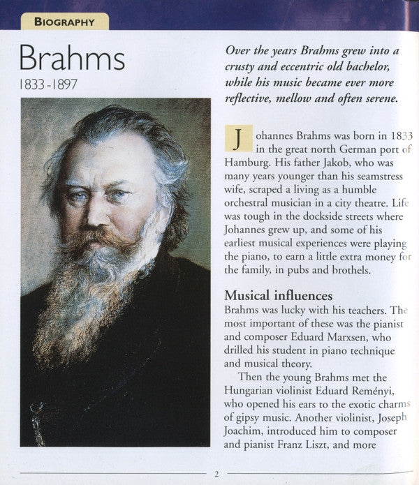 Johannes Brahms : Romantic Passions (CD, Comp, Har)