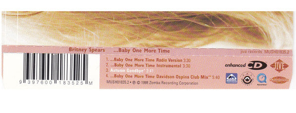 Britney Spears : ...Baby One More Time (CD, Single, Enh)