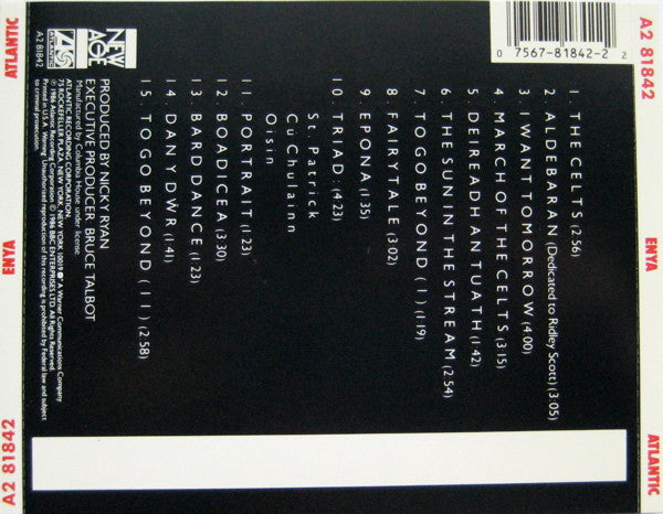 Enya : Enya (CD, Album, Club, RE, RM)