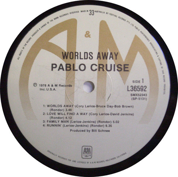 Pablo Cruise : Worlds Away (LP, Album)