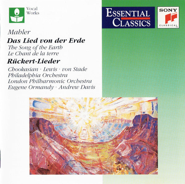Mahler* / Chookasian* • Lewis* • von Stade* • Philadelphia Orchestra* • Eugene Ormandy • London Philharmonic Orchestra • Andrew Davis : Das Lied Von Der Erde • Rückert-Lieder (CD, Comp)