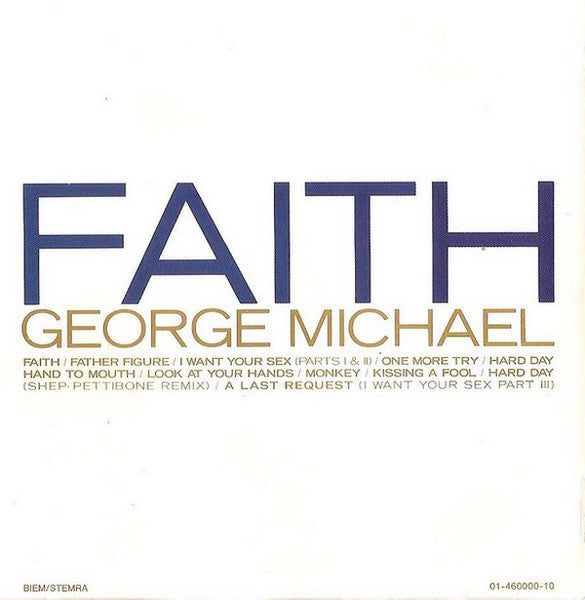 George Michael : Faith (CD, Album, RE)