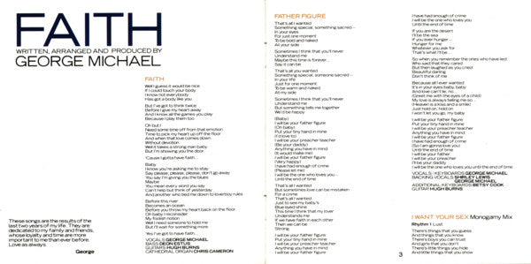 George Michael : Faith (CD, Album, RE)