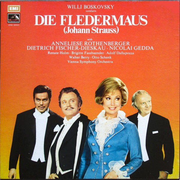 Willi Boskovsky Conducts Johann Strauss Jr. With Anneliese Rothenberger, Dietrich Fischer-Dieskau . Nicolai Gedda : Die Fledermaus (2xLP + Box)