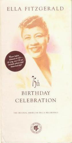 Ella Fitzgerald : 75th Birthday Celebration (2xCD, Comp, RM)