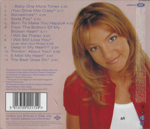 Britney Spears : …Baby One More Time (CD, Album, Enh, DAD)