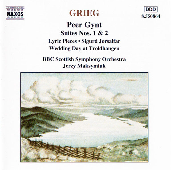 Grieg* / BBC Scottish Symphony Orchestra, Jerzy Maksymiuk : Peer Gynt Suites Nos. 1 & 2 • Lyric Pieces • Sigurd Jorsalfar • Wedding Day At Troldhaugen   (CD, Album, RE)