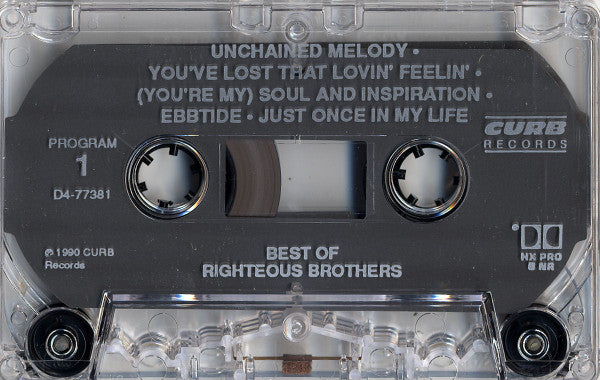 The Righteous Brothers : Best Of Righteous Brothers (Cass, Comp, Dol)