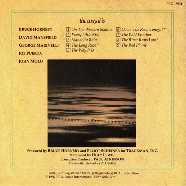Bruce Hornsby And The Range : The Way It Is (CD, Album, RE)
