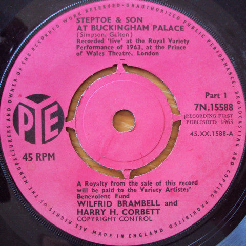 Wilfrid Brambell And Harry H. Corbett : Steptoe & Son At Buckingham Palace (7")
