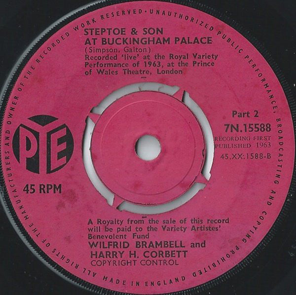 Wilfrid Brambell And Harry H. Corbett : Steptoe & Son At Buckingham Palace (7")