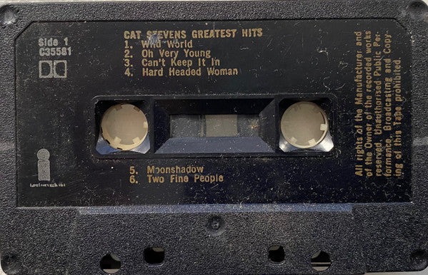 Cat Stevens : Greatest Hits (Cass, Comp, RE)