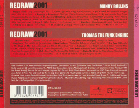 Thomas The Funk Engine & Mandy Rollins : Redraw2001 (2xCD, Mixed)