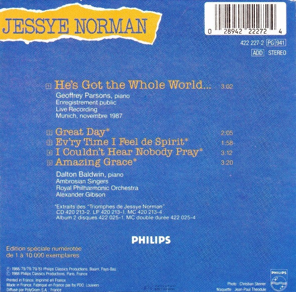 Jessye Norman : He's Got The Whole World... (CD, Single, Ltd, Num)