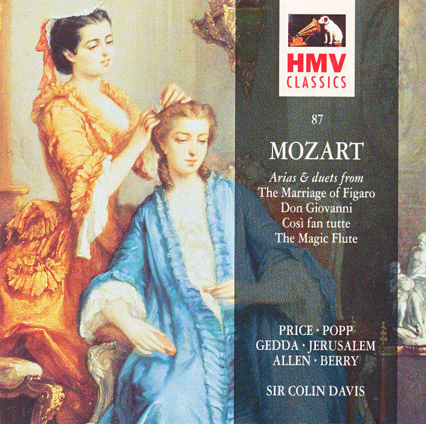 Mozart*, Price*, Popp*, Gedda*, Jerusalem*, Allen*, Berry*, Sir Colin Davis : Arias & Duets From The Marriage Of Figaro / Don Giovanni / Così Fan Tutte / The Magic Flute (CD, Comp)