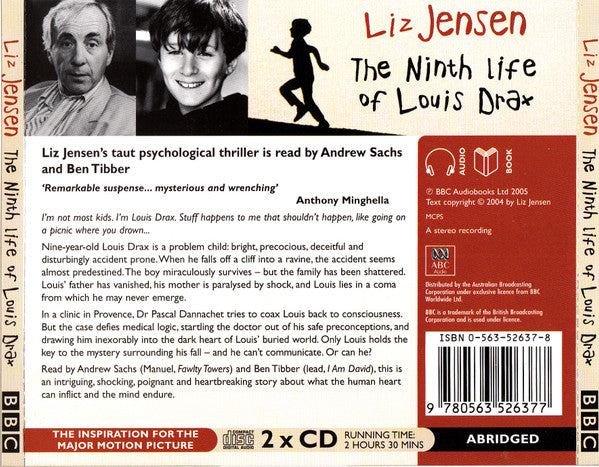 Liz Jensen Read By Andrew Sachs, Ben Tibber : The Ninth Life Of Louis Drax (2xCD)