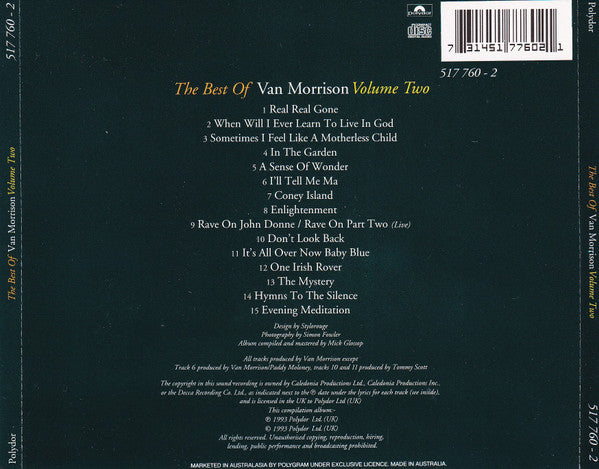 Van Morrison : The Best Of Van Morrison (Volume Two) (CD, Comp, RP)