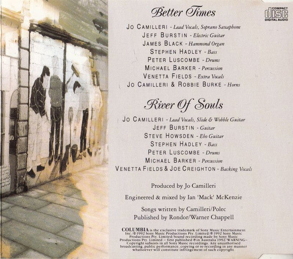 The Black Sorrows : Better Times (CD, Single)