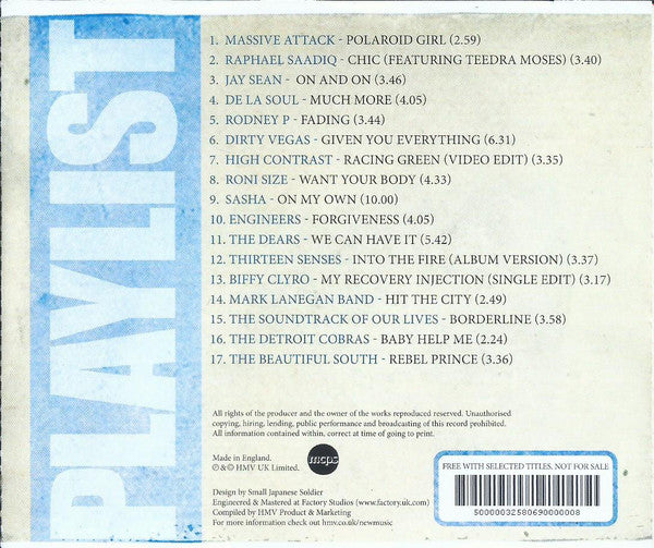 Various : Playlist: Volume 26 - October 2004 (CD, Comp, Smplr)