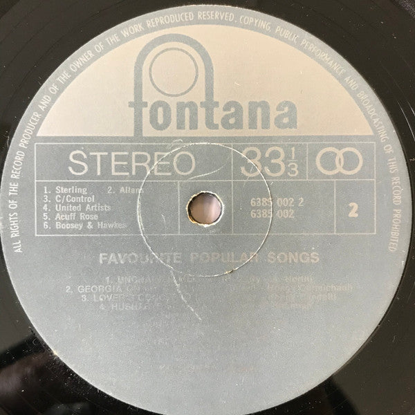 Kiyohiko Ozaki : Favourite Popular Songs (LP, Album)