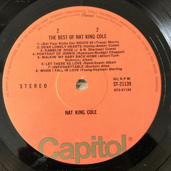 Nat King Cole : The Best Of Nat King Cole (LP, Comp)