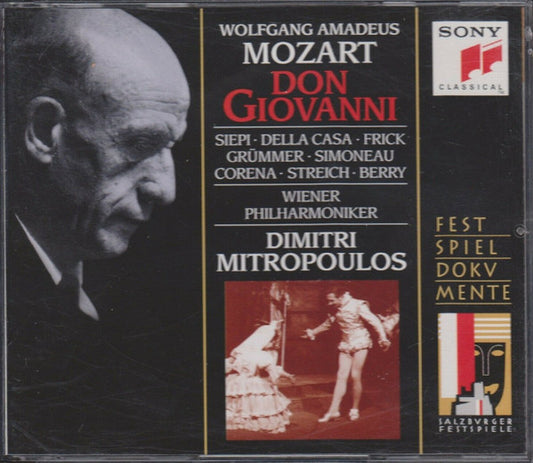 Wolfgang Amadeus Mozart - Siepi* • Della Casa* • Frick* • Grümmer* • Simoneau* • Corena* • Streich* • Berry* • Wiener Philharmoniker • Dimitri Mitropoulos : Don Giovanni (3xCD, Album, Mono, RE, RM)