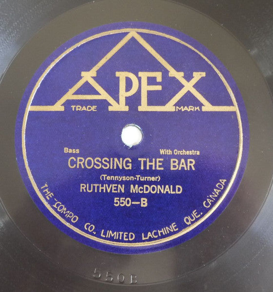 Ruthven McDonald : Hymns Of The Old Church Choir / Crossing The Bar (Shellac, 10")