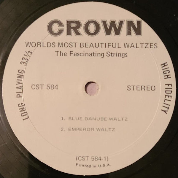 The Fascinating Strings : World's Most Beautiful Waltzes (LP, Album)