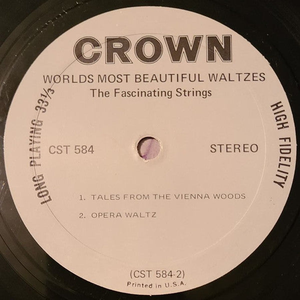 The Fascinating Strings : World's Most Beautiful Waltzes (LP, Album)