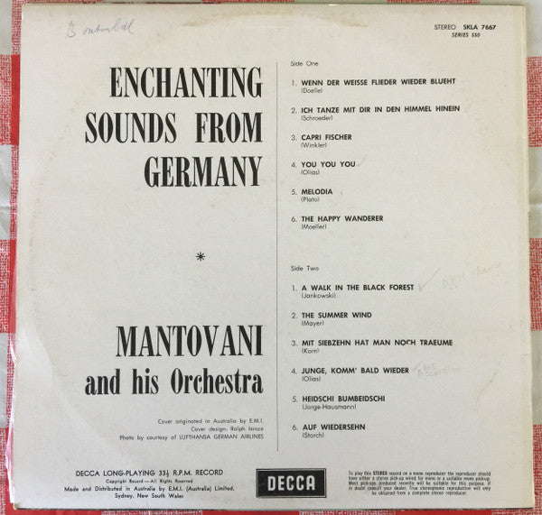 Mantovani : Enchanting Sounds From Germany (LP, Album)