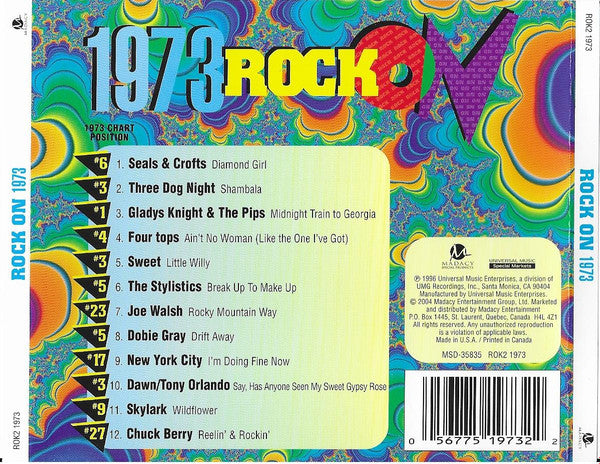 Various : Rock On 1973 (CD, Comp, RE)