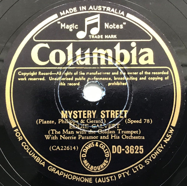 Eddie Calvert With Norrie Paramor And His Orchestra : Oh! My Pa-Pa / Mystery Street (Shellac, 10")