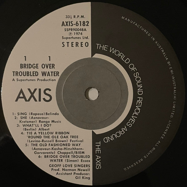 Geoff Love & His Orchestra With The Geoff Love Singers : Bridge Over Troubled Water (LP, Album)