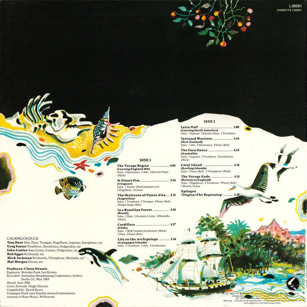 Galapagos Duck : The Voyage Of The Beagle (LP, Album)