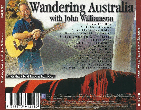 John Williamson : Wandering Australia With John Williamson (CD, Comp)