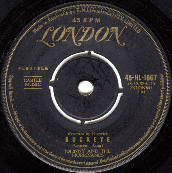 Johnny And The Hurricanes : Red River Rock / Buckeye (7", Single)