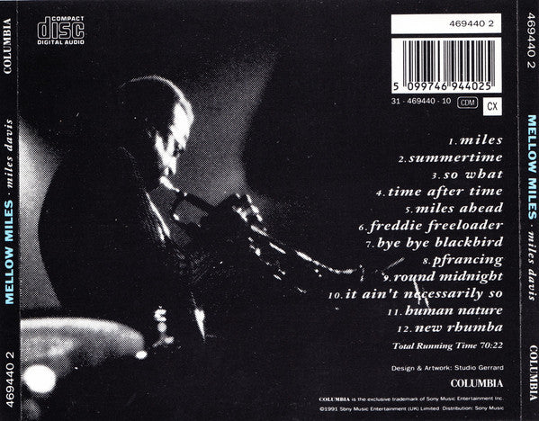 Miles Davis : Mellow Miles (CD, Comp, RP)