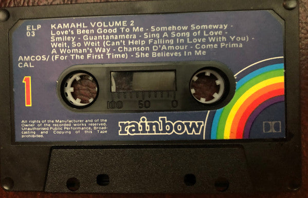 Kamahl : Volume 2 (Vol. 2 Extra) (Cass, Comp, Dol)