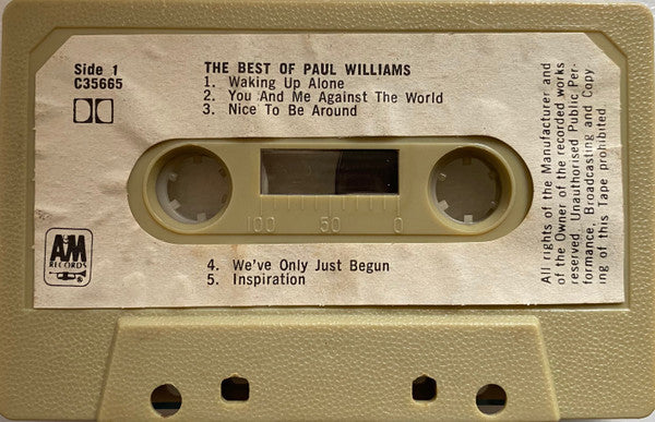 Paul Williams (2) : The Best Of Paul Williams (Cass, Comp)