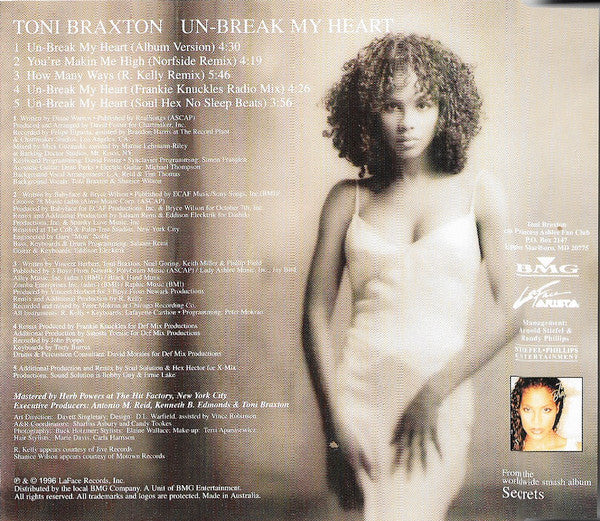 Toni Braxton : Un-Break My Heart (CD, Maxi)