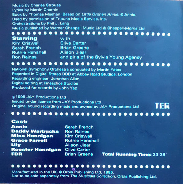 Charles Strouse, Martin Charnin - National Symphony Orchestra*, Martin Yates (2) : Annie (CD, Album)